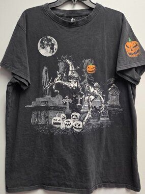The Mountain Headless Horseman Shirt Men L Sleepy Hollow Horror **Vintage Style*